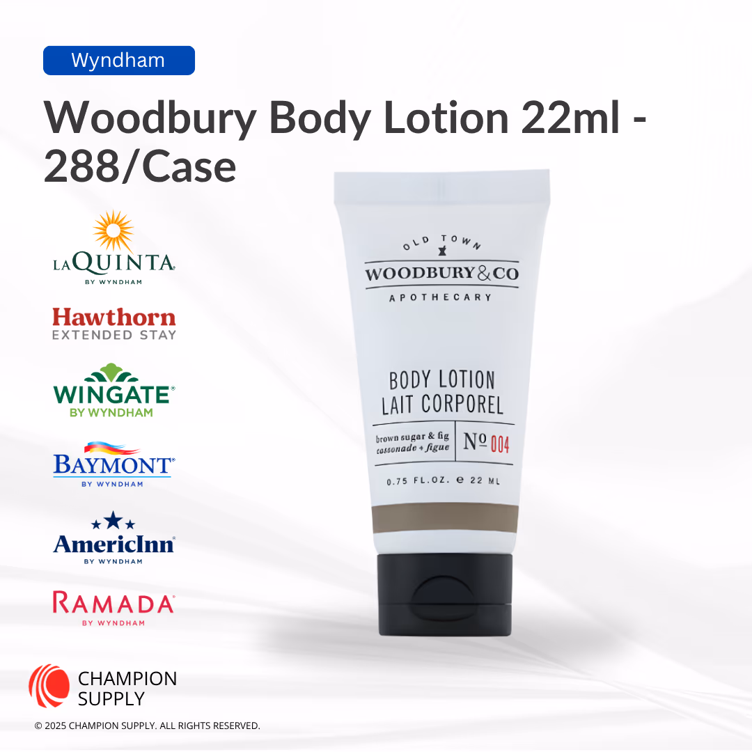 Woodbury & Co 0.75 fl.oz/22ml Brown Sugar & Fig Body Lotion tube with flip cap, Case of 288